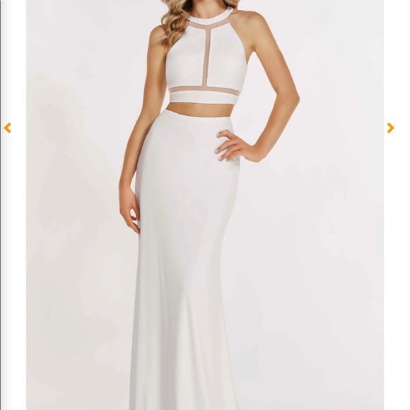 white long prom dress - Picture 3 of 4